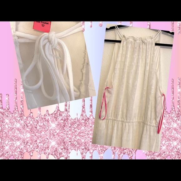 Betsey Johnson white sleeveless maxi dress sz 12 - Picture 3 of 4